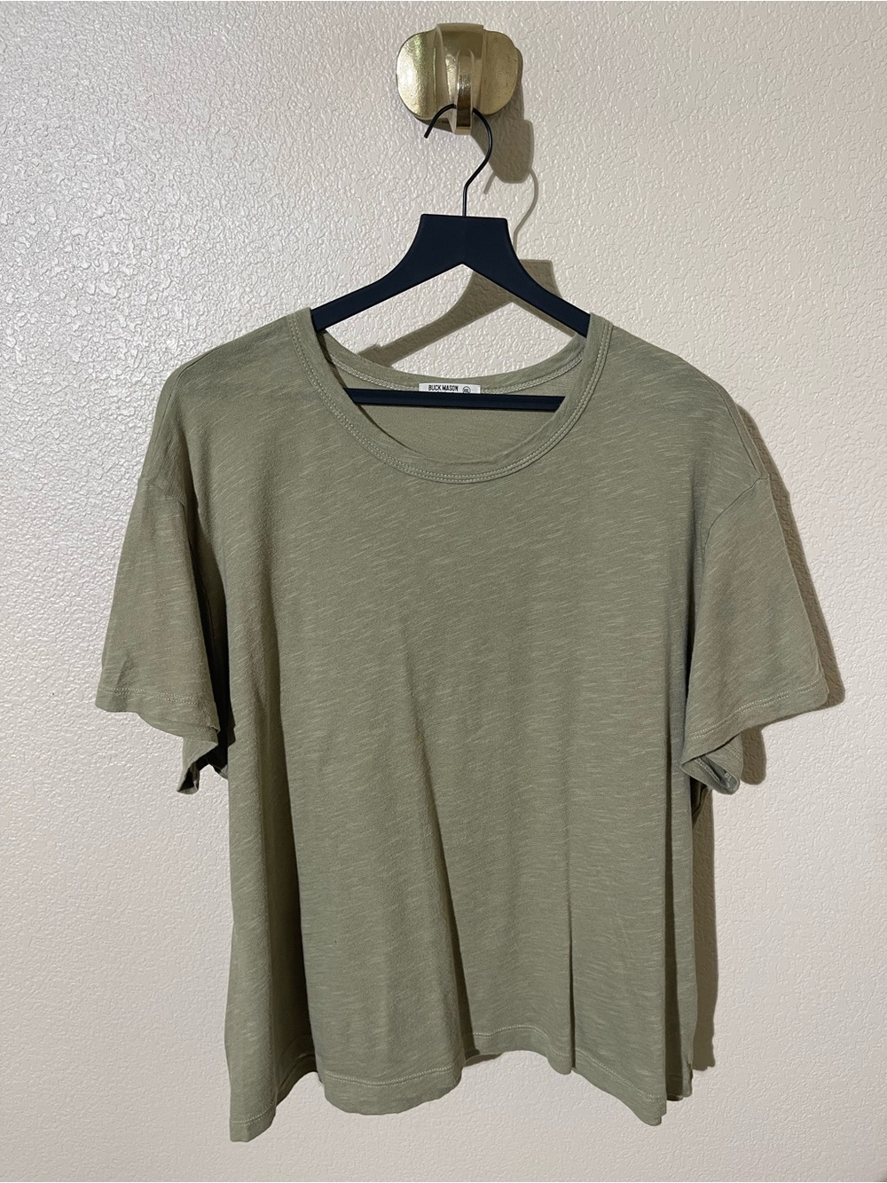 Buck Mason Olive Green Short Sleeve Tee